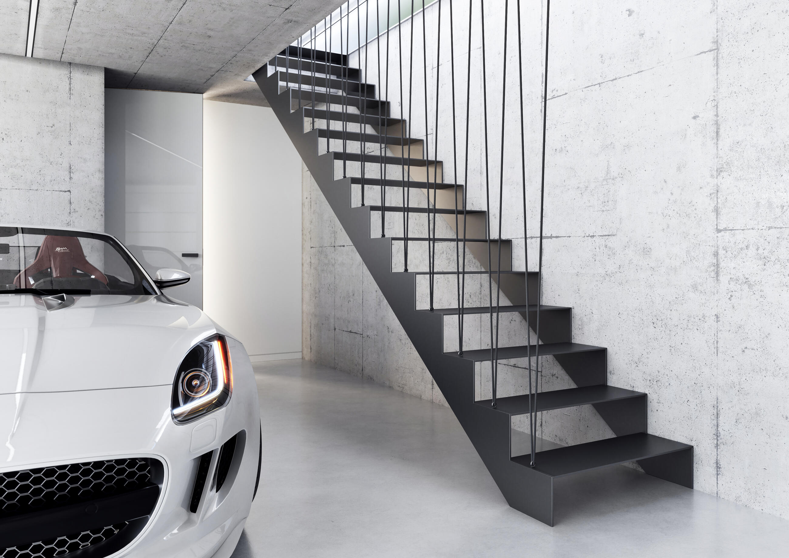 Bočnicové interiérové schodisko