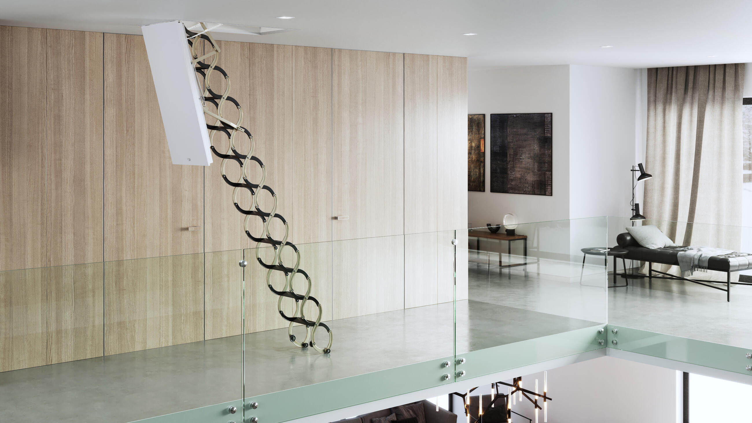 Zateplené podkrovné schody Lusso ZP