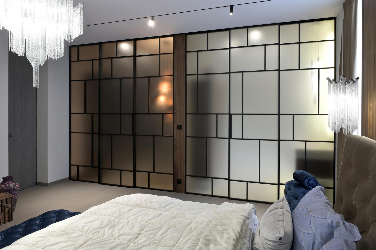 Dvere Idealine Chess v posuvnom systéme Premium